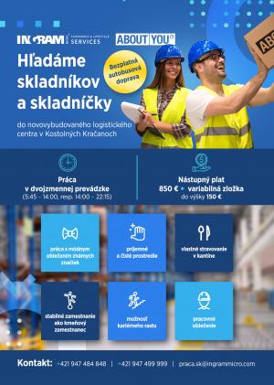 Nové pracovné pozície - Hľadajú skladníkov a skladníčky 1